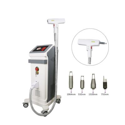 China 50Hz AC220V Nd Yag Laser Picosecond Q Switched Tattoo Removal For Hair 1000W for sale