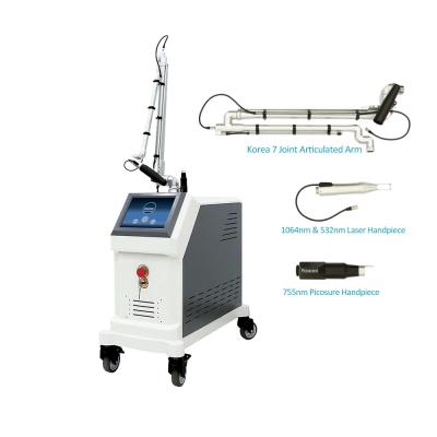 China 800mj 1200mj  Tattoo Removal Machine Picosecond  1064nm QSwith Nd Yag Laser for sale
