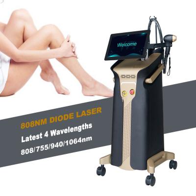 China 755 808 940 1064 Diode Laser Hair Removal Machine Painfree for sale