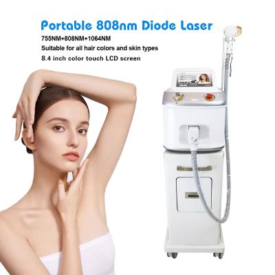 China 12 X 20mm 808nm Diode Laser 4K Screen Facial Hair Removal Naturally Permanent for sale