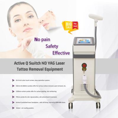 China Portable Q Switched Nd Yag Laser 532nm 1320nm Pigment Removal for sale