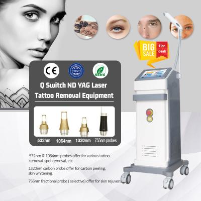 China Powerful Painless Q Switch Laser Yag 1064 Nm Brown Spots For Beauty Salon for sale