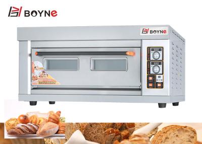 China 1220mm 1 Deck 2 Trays Industrial Electric Oven SS 6.6kw Bread Baking Oven for sale