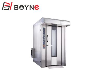 China Sixteen Trays Rotating Bakery Oven , 1180kg Rotating Convection Oven With One Tray Cart for sale