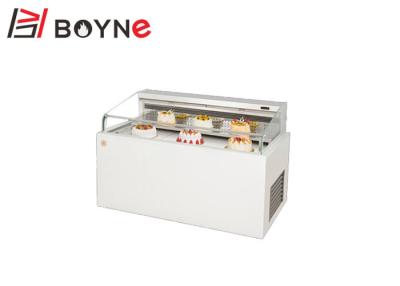 China Refrigeración por aire de la torta de 2 capas de la exhibición del refrigerador de la panadería de la tienda del escaparate abierto de la torta de mármol en venta