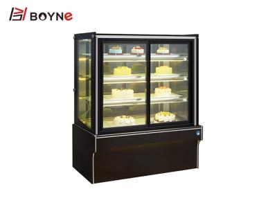 China Fan Cooling Vertical Marble Base Cake Display Cabinet Showcase 10~2°C Temperature for sale