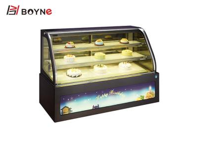 중국 빵집 상점을 위한 상업적인 케이크 전시 냉장고를 냉각하는 강직한 벤치 정상 팬 판매용