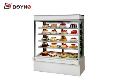 China El refrigerador vertical comercial de la exhibición de la torta de la panadería 5 capas automáticas descongela la certificación del CE del sistema en venta