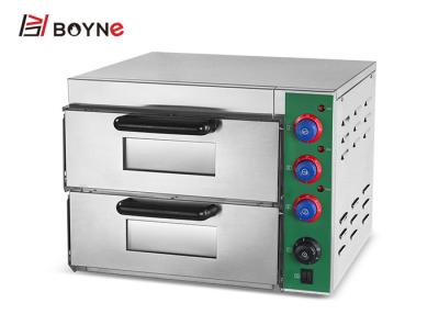China 2 Decks Home Kitchen Toaster Mini Pizza Oven Electric Bread Maker 3KW For Bakery With Viewing Window for sale