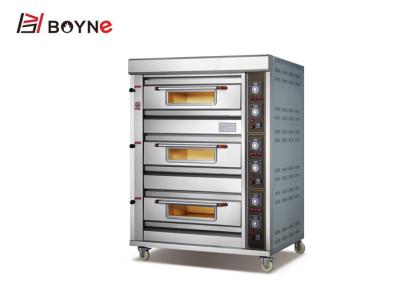 China Gas Oven Commercial Bakery Equipment de 3 bandejas de la cubierta 6 en venta