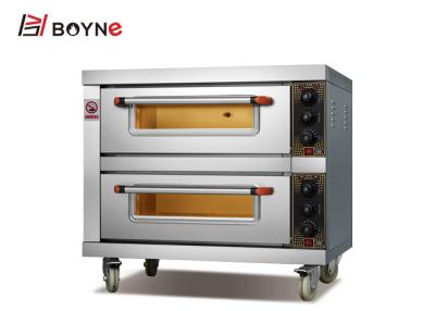 中国 二重デッキ パンを作るための電気20℃ 4kwの産業パン屋 オーブン 販売のため