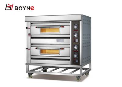 China Four Plates 2 Deck 4 Trays Gas Oven For Bakery Bread Shop for sale