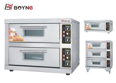 China Layered Temperature Controlded Electric Deck Oven 1 Deck 2 Deck 3 Deck Bakery oven for sale