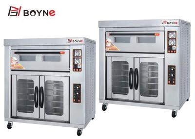 China Electric Bakery Two Deck Four Tray Deck Oven with Twelve Proofer for sale