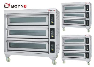China Large Capacity Baking Oven Electric Three Layer Nine Trays 380v for sale