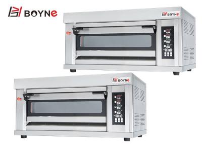 China Stainless Steel Gas Oven With Computer Controll One Layer Two Trays for sale