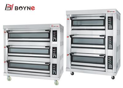 China Large Capacity Oven Three Layer Nine Trays Gas Oven Stainless Steel for sale