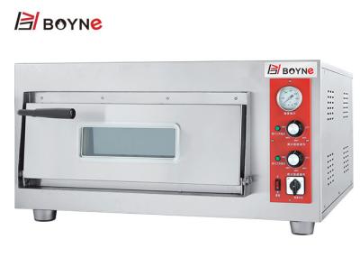 China Stainless Steel High Temperature Commercial  Single Deck electric Pizza Oven With Stone for sale