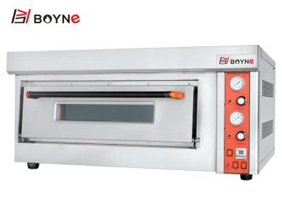 China Commercial Pizza Oven 20~500°C one Deck Durable Stainless Steel Gas Bakery Ovens for sale