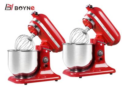 China Stainless Steel Small Food Milk Mixer 5L Red 220v For Bakery for home use for sale