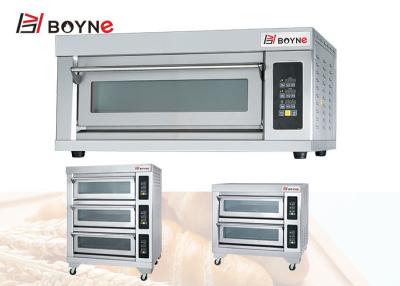 Chine Plateaux Oven For Commercial Kitchen Hotel électrique d'Oven Bakery One Deck Three de pizza à vendre