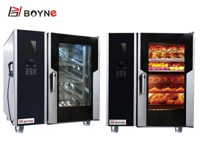 China La versión de acero inoxidable de Combi Oven With Boiler Electric LCD de 6 bandejas puede almacenamiento 88 88 menús en venta