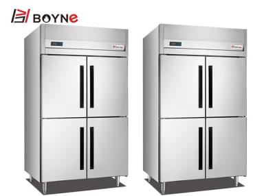 China Restaurant Refrigerator Cabinet Stainless Steel 4 Door Insert Freezer for sale