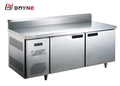 China Refrigerador comercial ventilado o congelador de la puerta doble del refrigerador del banco de trabajo en venta
