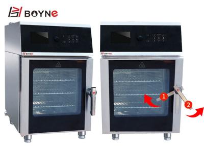 China Commercial Kitchen Cooking Equipment High Effecient LCD Version Electric Combi Oven With Injection for sale
