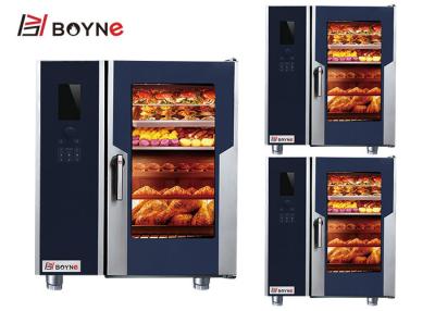 China Commercial Kitchen Cooking Equipment Stainless Steel Elctric LCD version Combi Oven With Injection for sale