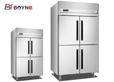 China Stainless Steel Vertical 4 Door Commercial Kitchen Bakery Trays Insert Refrigerator for sale