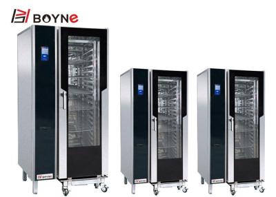 China 4 Trays Commercial Kitchen Cooking Equipment Combi Oven 2 Doors Double Lock for sale