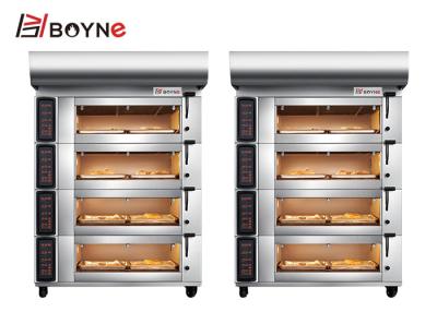 China Four Deck Eight Trays Commercial Bread Oven Floor Type for sale