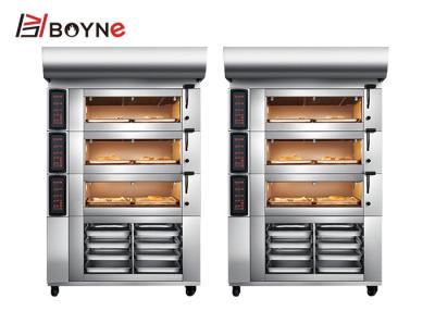 China Digital Control Commercial Bakery Kitchen Equipment Bread Baking Oven 6 Trays for sale