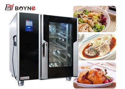 China 10 bandejas industriales de acero inoxidables Combi Oven Commercial With Boiler en venta