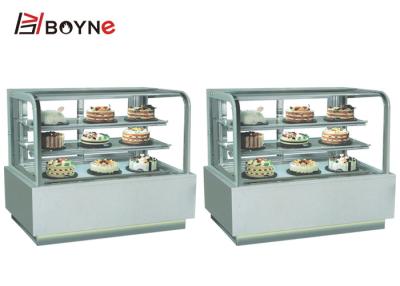 China Japanese Style Three Layer Cake Freezer with Marble Base for bakery shop for sale
