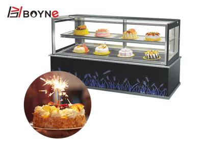 China Japanese Style Right Angle Three-Layers Cake Freezer E Type for bakery shop for sale