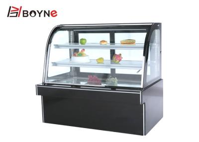 중국 팬 냉각 R134A 대리석 베이스가 있는 냉장 과자 진열장 판매용