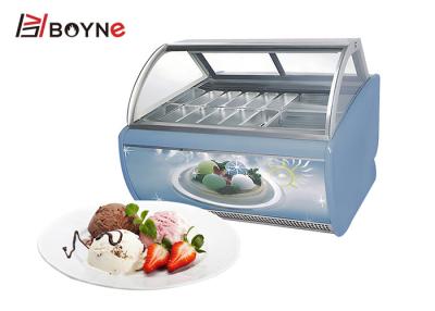 China Congelador de la exhibición del helado de la tienda del té de la leche de la vitrina de la torta de R134a en venta