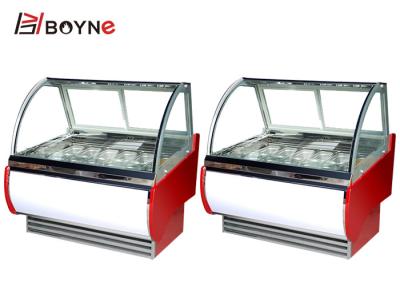 Китай Дуга формирует витрину десерта замораживателя дисплея мороженого R404a сладкую продается