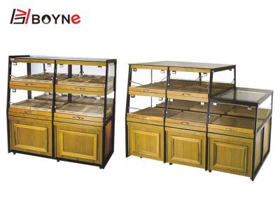 China Single Side Normal Temperature Cake Display Case Bread Display Cabinet for sale