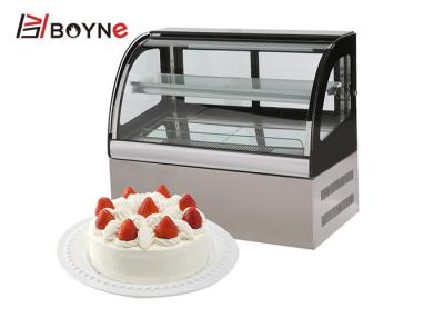 China Desktop Stainless Steel Cake Display Freezer Dynamic Cooling For Supermarket for sale