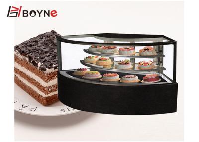 China Commercial Cake Display Case Air Cooling Fan Shaped Cake Chiller Showcase for sale