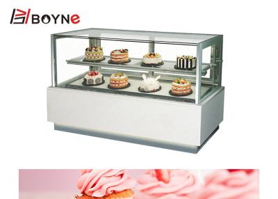 China 2 Layer Sweety Dessert Showcase With Marble Base LED Interior Lighting for sale