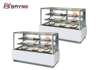 China Coffee Bakery Shop Glass Cake Display Chiller R134A Pastry Showcase Cabinet for sale