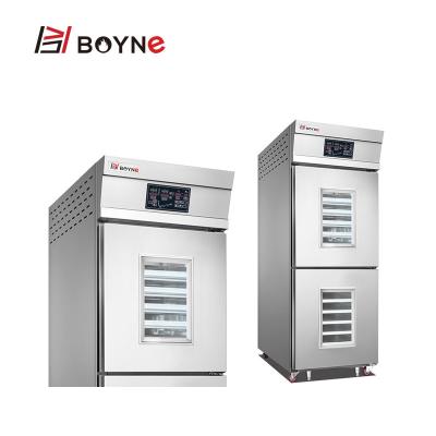 China 18 Trays Bakery Processing Equipment Vertical Kitchen Freezer Chiller Bread Dough Proofer Single Door for sale