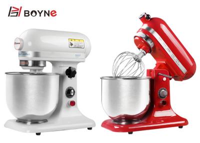 China 5/7L Milk /Egg /Food Mixer For Bakery With Three Hooker Stainless Steel have white and red color can be select for sale