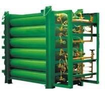China 200 L X 28 Bottles Cascade Filling System CNG Storage Tanks With Hot Dip Galvanized Plating for sale