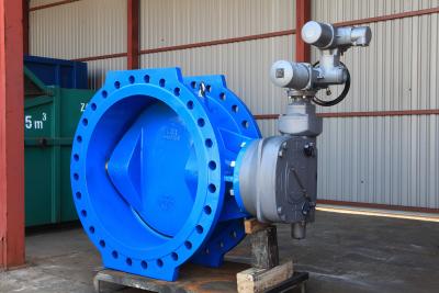 China DoubleTriple Eccentric Offset Flanged Butterfly Valves Manual Gearbox Electric Pneumatic PN16 25 40 Cast Steel Ductile for sale