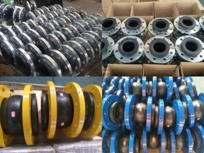 China DN500 Flanged Connector Coupling Pipeline Single Ball Bellows Compensator EPDM NBR Flexible Rubber Expansion Joint for sale